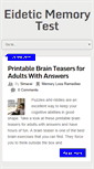 Mobile Screenshot of eideticmemorytest.com